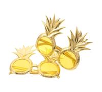 PAMINGONO 2pcs Pineapple Shaped Sunglasses Lightweight Plastic Tropical Beach Eyewear Comfortable for Longtime Wear for Luau and Hawaiian Party Accessories
