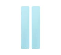 PAMINGONO 2pcs Plastic Calligraphy Paperweights Unique Modern Art Design, Lightweight and Portable for Office Desk Decor and Weddings Tables, Sky-blue