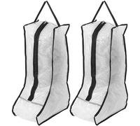 PAMINGONO 2pcs Portable Boot Storage Bags with Zipper and Handle Dustproof Long Boot Protectors for Travel and Home Multi-Purpose Shoe Organizer Pouches