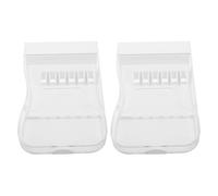 PAMINGONO 2pcs Portable Travel Storage Case for Water Flosser Tips, Compact Dental Flosser Organizer Box Compatible with Waterpik Replacement Heads, Suitable for Oral Care and Travel Use