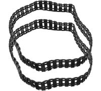 PAMINGONO 2Pcs Rc Tank Tracks Replacement for DIY Crawler Robot Tank Model Plastic Sturdy Track Parts for Remote Control Military Vehicle Repair and Assembly