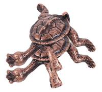 PAMINGONO 2pcs Retro Copper Incense Stick Holder Set with Unique Kung Fu Turtle Design, Desktop Decoration for Comfortable Atmosphere, for Home and Thanksgiving Use