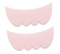 PAMINGONO 2pcs Reusable Silicone Mascara Shield Guard Eye Makeup Assistant for Eyelashes Eyeshadow Eyeliner Application with Replaceable Pads Travel-friendly