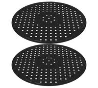 PAMINGONO 2Pcs Rubber Sink Mats Anti-Scratch Filtration Kitchen Sink Protector Mat Black Non-Slip Pad for Kitchen Around Faucet