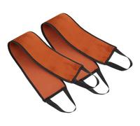 PAMINGONO 2Pcs Self Tanning Lotion Applicator Back Stretching Strip with Brown Edges for Even Body Tan Application and Back Lotion Painting Tool