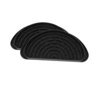 PAMINGONO 2pcs Silicone Drip Catcher Water Tray for Refrigerator Black Chic Simple Practical Design Enhances Kitchen Appearance Easy to Clean for Fridge Condensation Prevention