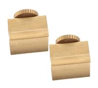 PAMINGONO 2pcs Small Brass Screws Flute Base Miniature Instrument Repair Kit High Purity Copper Stable Support Easy Installation for Trumpet Assembly