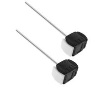 PAMINGONO 2PCS Stainless Steel Bass Drum Pedal Beater Parts Double-sided Kick Hammer Head Replacement Percussion Accessories for Crisp Attack and Performance