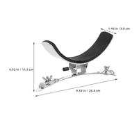 PAMINGONO 2pcs Stainless Steel Percussion Drum Leg Rest Marching Drum Leg Support Holder Hardware Accessory for Marching Band and Percussion Instrument Maintenance