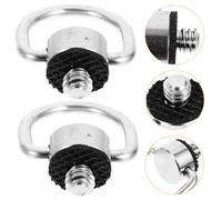 PAMINGONO 2pcs Tripod Camera Screw with Rubber Washer Stainless Steel Fixing Mounting Bracket for Quick Release Wrist Strap Compatible with Gimbal and Camera Accessories