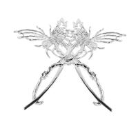 PAMINGONO 2pcs Unique Liquid Biochemical Design Hair Clip Large Butterfly Clip Metal Hair Stick Women Accessories for Daily Party