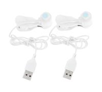 PAMINGONO 2pcs USB Auto Phone Screen Clicker Smart Adjustable Speed Silent Tap Simulator for Streams Reward Tasks Abs White