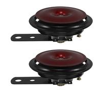 PAMINGONO 2pcs Waterproof Motorcycle Horn Atv Air Speaker Mini Waterproof Horn Loud Motor Cycle Mini Loud Air Atv Motorcycle Loudest Truck Red