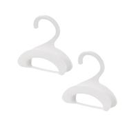 PAMINGONO 2pcs White Purse Hanger Bag Hook for Handbag and Tie Storage, Rust-Proof Pp Material with Unique Design for Home and Shopping Mall Organiser