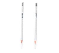 PAMINGONO 2pcs White Waterproof Eyebrow Pencil with Wooden Material, Easy to Colour and Delicate Makeup Application, and Smudge-proof, for Daily Use