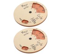 PAMINGONO 2pcs Wooden Melody Wheel Circle of Fifths Musician Tool Piano Accessory Sturdy Instrument Supply for Music Theory and Guitar Practice