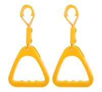 PAMINGONO 2pcs Yellow Nylon and Plastic Handle Hand Strap for Vehicle, Strong and Sturdy Car Support Handle, Practical Car Interior Accessories for Trash Can and Bus Subway Use