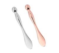 PAMINGONO 2pcs Zinc Alloy Beauty Tool for Eye Area and Face Skin Care Rod to Massage Eye Area and Apply Moisturiser Portable for Daily Facial Care