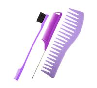 PAMINGONO 2sets Hair Cutting Comb Women Styling Hairdresser Tools Material Plastic for Hair Styling and Barbering