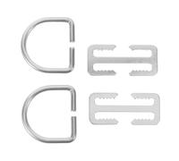 PAMINGONO 2sets Scuba Diving Weight Belt D Ring with Keeper Stopper for Secure Fit Compact Design Suitable for Water Sports and Snorkeling Activities