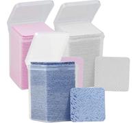 PAMINGONO 3 Bottles Salon Glue Cleaning Sheets for Eyelash Glue Bottles, Cotton Lash Extension Wipes, Convenient to Use and Keep Clean for Beauty Salons and Nail Beauty, 600 Pieces