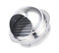 PAMINGONO 3 Pcs Chic Round Range Hood Cover Exhaust Vent Cover Ventilation Grill for Wall Stainless Steel Net