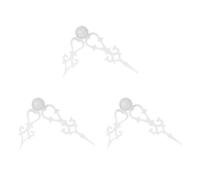 PAMINGONO 3 Set White Plastic Clock Hands Replacement for Classic Cuckoo Clocks Silent Operation and Precise Timekeeping for Repairing Vintage Designs