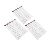 PAMINGONO 3 Sheets Eyebrow Stickers for Women Temporary Hair Like Transfers Easy Peel Off Shaping Stickers Brown for Beginners and Busy Lifestyles