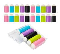 PAMINGONO 30pcs Nail Polish Painting Sponge Heads Nail Brush Sponge Replaceable Head 1.18x0.75x0.75in Easy to Operate Soft for Acrylic False Tips UV Gel Beauty Home Use Replacement