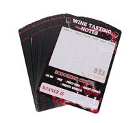 PAMINGONO 30pcs Wine Tasting Starter Cards Professional Assessment Score Sheets for Blind Aroma Notes Party Supplies Wine Evaluation Feedback