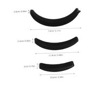 PAMINGONO 30Pcs Women Hair Volume Styling Puff Inserts Black Moon-Shaped Bump Up Tool for Hair Buns Updo Maker Party and Accessory