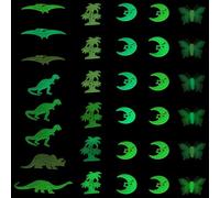 PAMINGONO 32pcs Luminous Wall Stickers Fluorescent Wall Decals Plastic Glow in Dark Decor for Corridor and Door to Stimulate Curiosity
