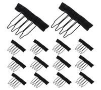 PAMINGONO 3Bags Wig Combs for Wig Caps Durable Smooth Wig Accessories Tools for Easy Wig Making Hair Combs with Cloth for Enhanced Comfort and Convenience