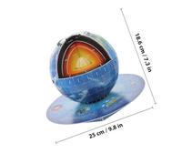 PAMINGONO 3D Globe Puzzle Earth Structure Model for Teens - Educational Solar System Puzzle Set, DIY Space Planet Gift for Ages 8-14