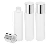 PAMINGONO 3Pcs 150Ml Frosted Cosmetic Lotion Bottles Set with Electroplated Caps, Refillable Emulsion Dispenser for Travel and Daily Skincare