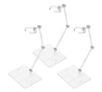 PAMINGONO 3pcs Acrylic Action Figure Display Stand for Dolls Mannequins and Model Figures Collector Doll Holder Base for Display