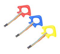 PAMINGONO 3pcs Boys and Girls Walking Rope Safety Leash Round Handles, Portable Webbing and Pp Material, for Camping and Crossing The Street to Keep Children Safe Random Color