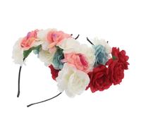 PAMINGONO 3pcs Bridal Headdress Wedding Flower Headband Romantic Floral Hair Accessory for Bride Bridesmaid Bridal Shower Party Random Color