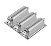 PAMINGONO 3pcs Chrome Electroplated Metal Snare Drum Lugs with 0.5cm Hole Diameter Double End Bass Drum Hooks Replacement Hardware Percussion Accessory