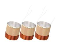 PAMINGONO 3Pcs Copper Voice Coil Wire for Woofer Speaker Repair 35.5X40X3.5Ω Replacement Copper Speaker Wire Accessories for Bass Maintenance