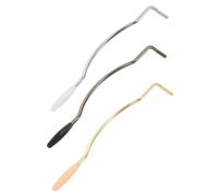 PAMINGONO 3pcs Electric Guitar Tremolo Arm Single Bridge Bar for Beginners and Pros with High-frequency Pitch Control in Gold Silver Black