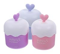 PAMINGONO 3Pcs Facial Foam Maker Cups for Face Wash, Portable Hand-Press Bubble Foamer with Soft Silicone, Suitable for Daily Skincare Cleansing and Travel Use