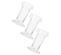 PAMINGONO 3pcs Glass Staining Jars with Lid 60ml Capacity Glass Coplin Staining Jar Holds 5 Microscope Slides for Clinical Labs Experimental Needs