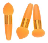 PAMINGONO 3pcs Handheld Beauty Sponge for Foundation and Concealer Dry Use Soft Fluffy Makeup Pens for Powder and Liquid Cosmetics for Home and Salon Makeup