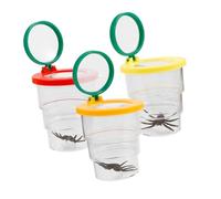 PAMINGONO 3pcs Insect Observation Jar Magnifier Container for Boys and Girls Educational Insect Viewer Ventilation for Nature Exploration and Bug Catching Activities