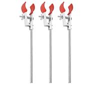 PAMINGONO 3pcs Laboratory Flask Clamps with Good Clamping Force, Carbon Steel and PVC Material, Finger Shape Design for Beaker and Crucible Use in Scientific Research