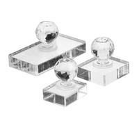 PAMINGONO 3Pcs Makeup Stamper Eye Shadow Pressure Stamper Highlighter Compact Plastic Cosmetic Pressing Tool Smooth and Even Finish for Personal Use DIY Makeup Eye Make up Tools