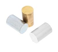 PAMINGONO 3pcs Metal Cylinder Set Copper Iron Aluminum Blocks for Density and Specific Gravity Experiments Physics and Science Teaching Tools for Schools and Labs