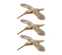 PAMINGONO 3pcs Mini Brass Bird Bath Purification Disks, Outdoor Garden Birdbath Cleaner Ornaments, Decorative Birdbath Accessories for Fresh Water Maintenance