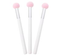PAMINGONO 3pcs Pink Mushroom Head Makeup Sponge with White Handle, Nbr Latex Concealer Applicator for Wet Dry Use, Dual-function Powder Puff Makeup Tool Suitable for Precise Foundation
